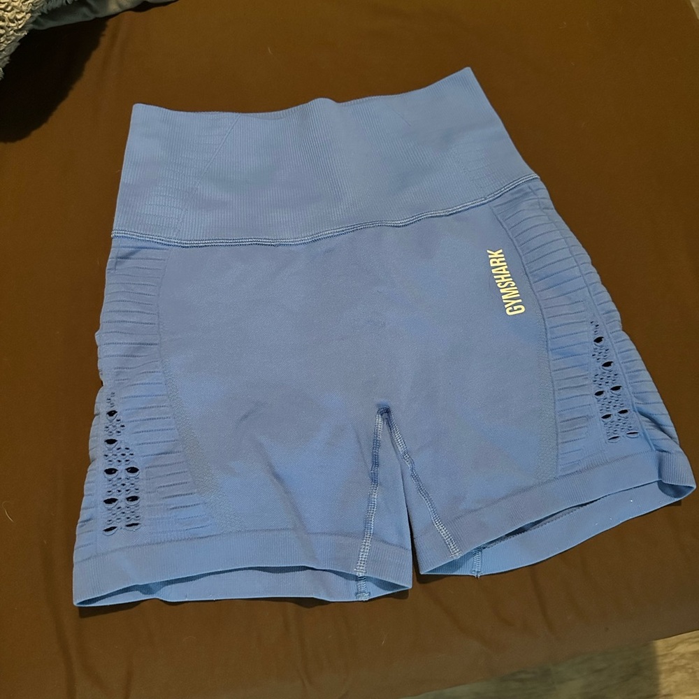 blue gym shark shorts